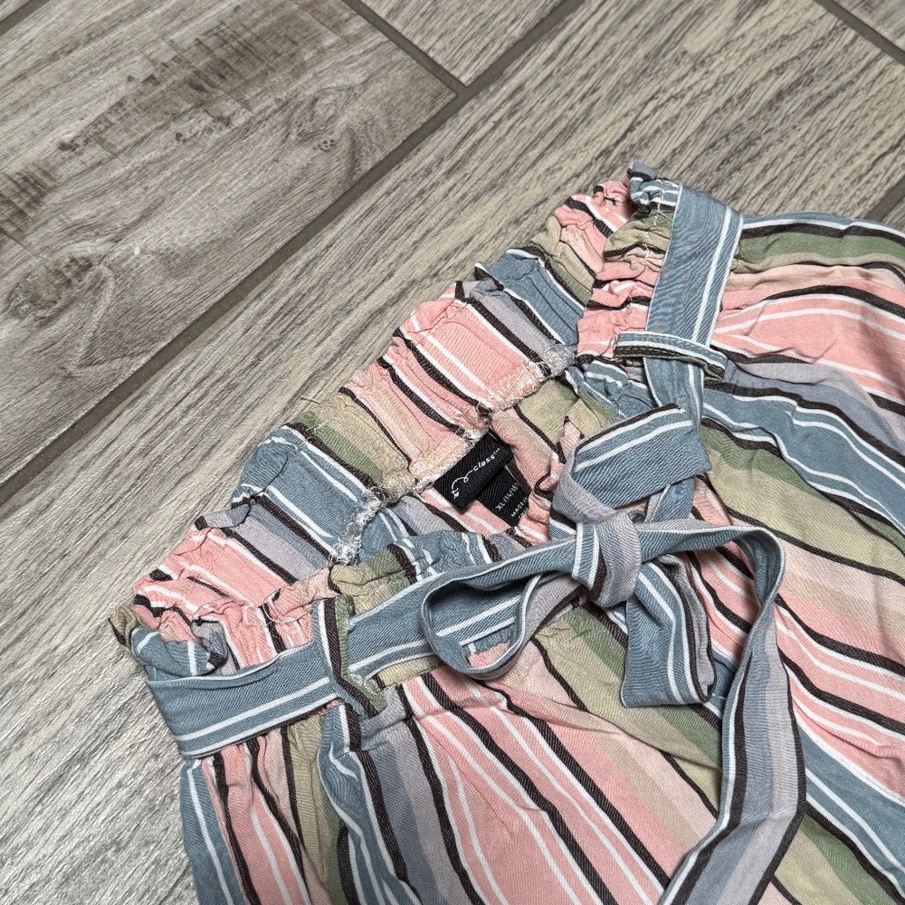 Art Class pastel multicolor striped kids xl 14-16 long pant